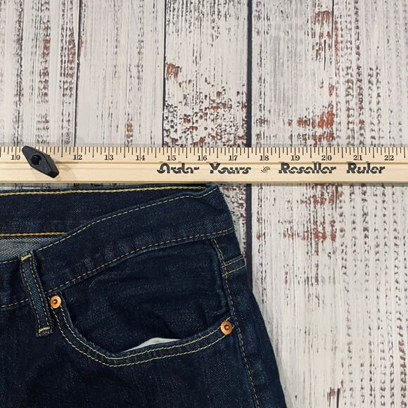 Levi’s 514 Straight Fit Men’s Jeans 36x28.5 Dark Wash Mid Rise Denim - Picture 3 of 6